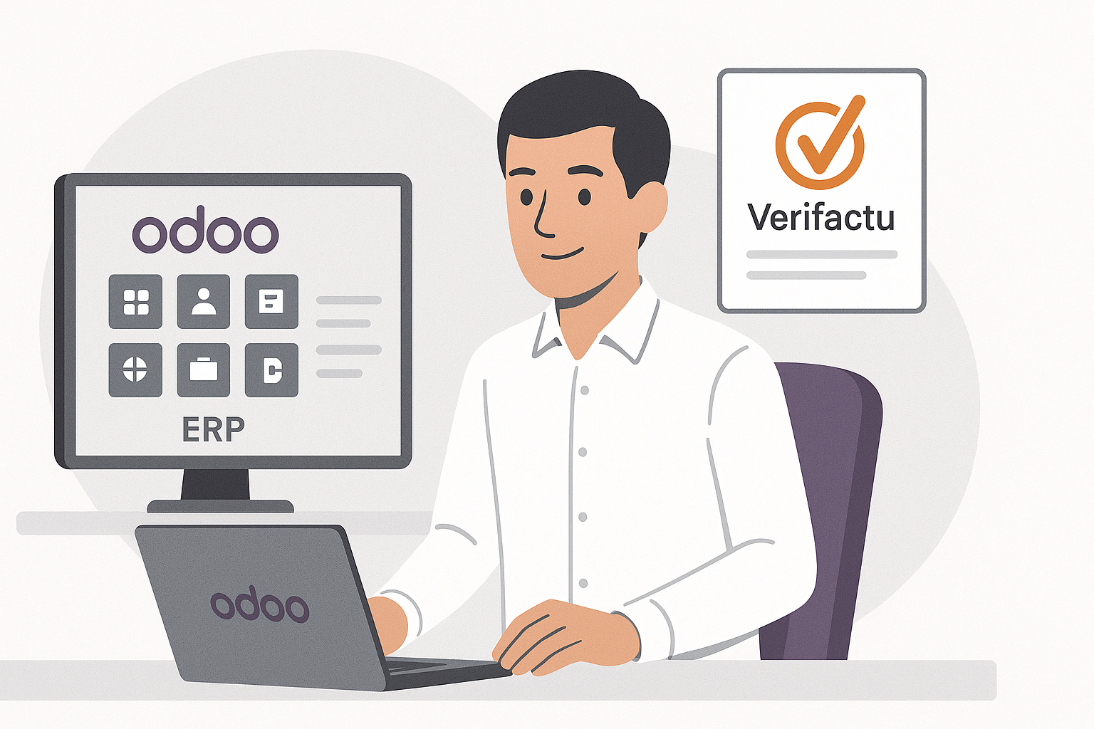 Consultor Odoo en Barcelona implantando ERP VeriFactu